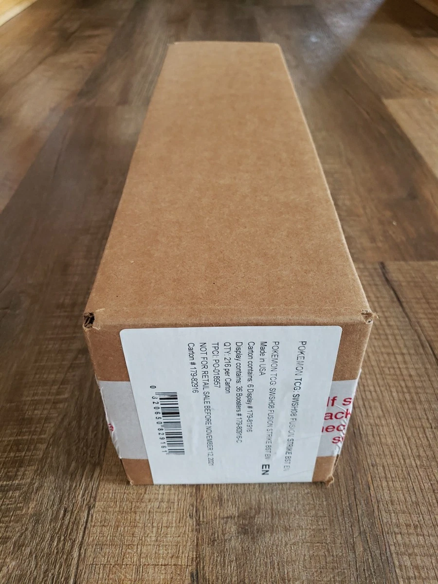 Pokémon Sword & Shield Fusion Strike Sealed Booster Box Case lst Print - Image 4