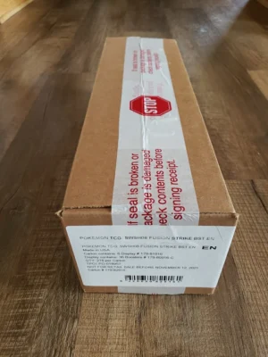 Pokémon Sword & Shield Fusion Strike Sealed Booster Box Case lst Print