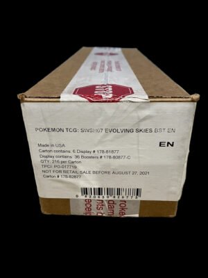 Evolving Skies Booster Box Sealed Case