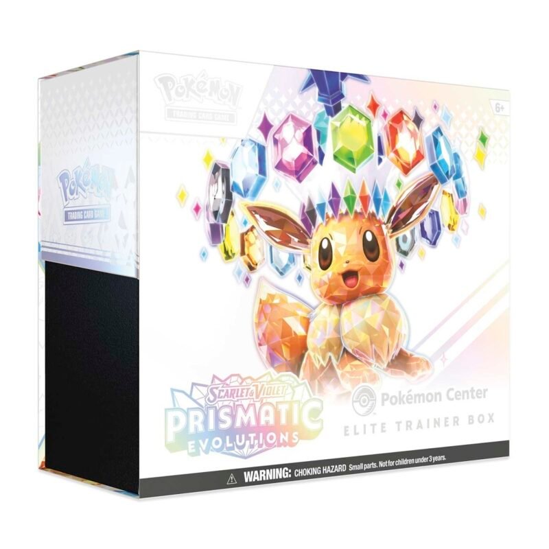 Prismatic Evolutions Pokémon Center Elite Trainer Box, Espeon Pin & Playmat Bundle - Image 3