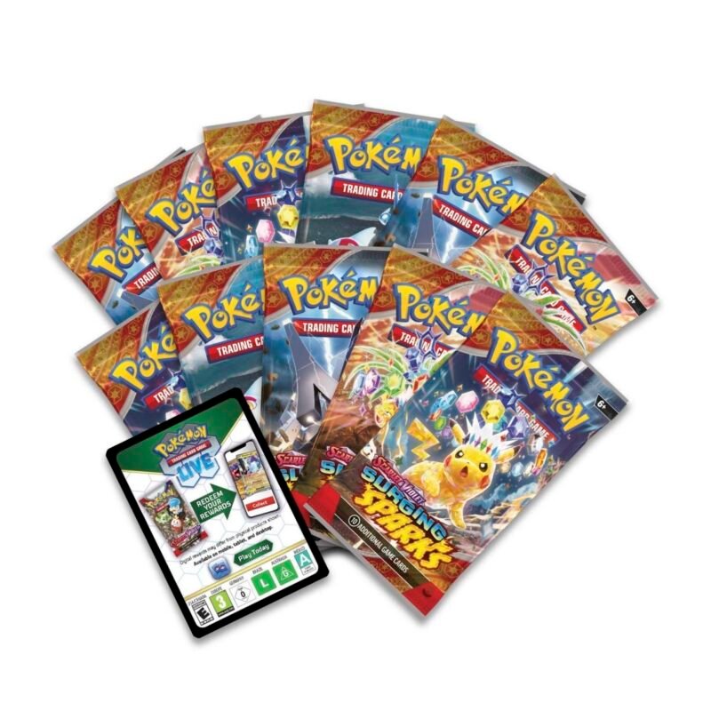 Pokémon TCG: Scarlet & Violet-Surging Sparks Pokémon Center Elite Trainer Box - Image 5