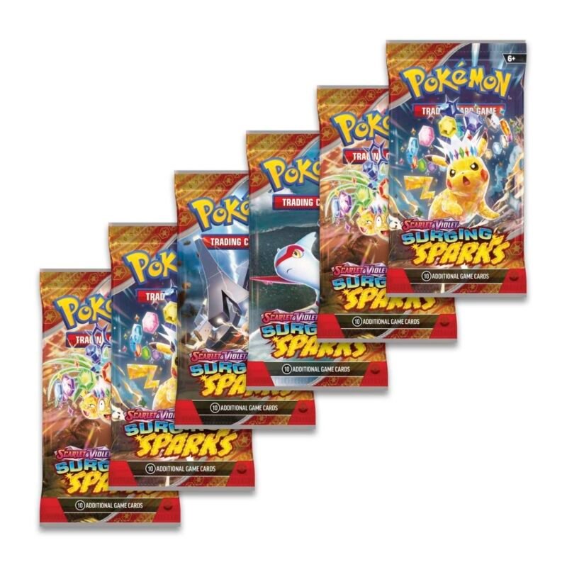 Pokémon TCG: Scarlet & Violet-Surging Sparks Booster Bundle (6 Packs) - Image 3
