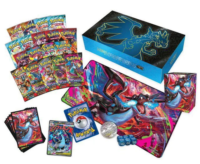 LTS all together. 2 ah ETBs, 2 charizard UPCs, 200 pris pack. Marke