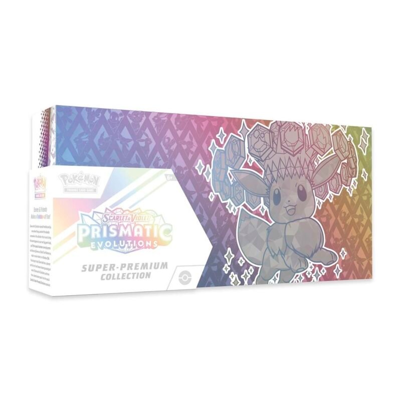 Prismatic Evolutions Super-Premium Collection, Eevee Figure & Eevee Plush Key Chain Bundle - Image 2
